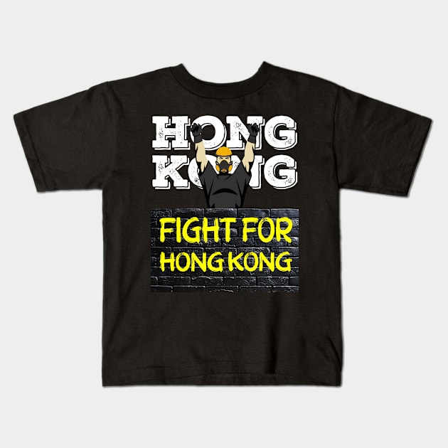 free hong kong political apparel pro Kids T-Shirt by hadlamcom